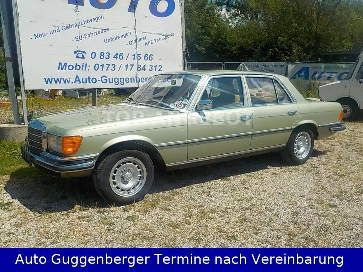 Mercedes-Benz S 280 W116 280SE 1.Hand TÜV Neu H-Zulassung zelena - 1