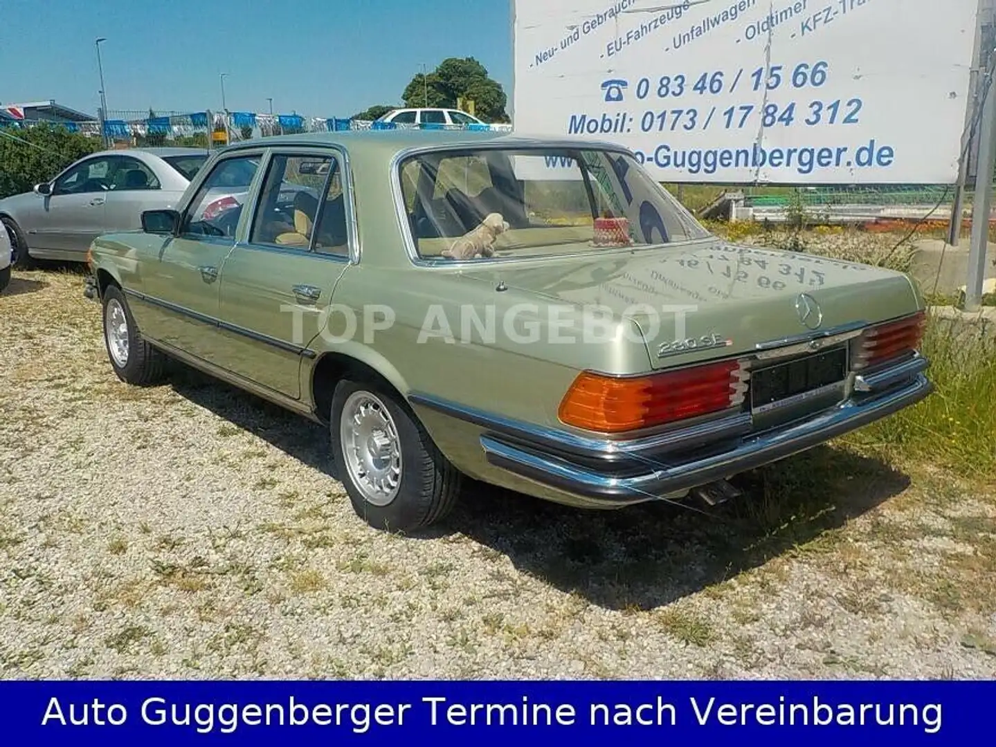 Mercedes-Benz S 280 W116 280SE 1.Hand TÜV Neu H-Zulassung zelena - 2