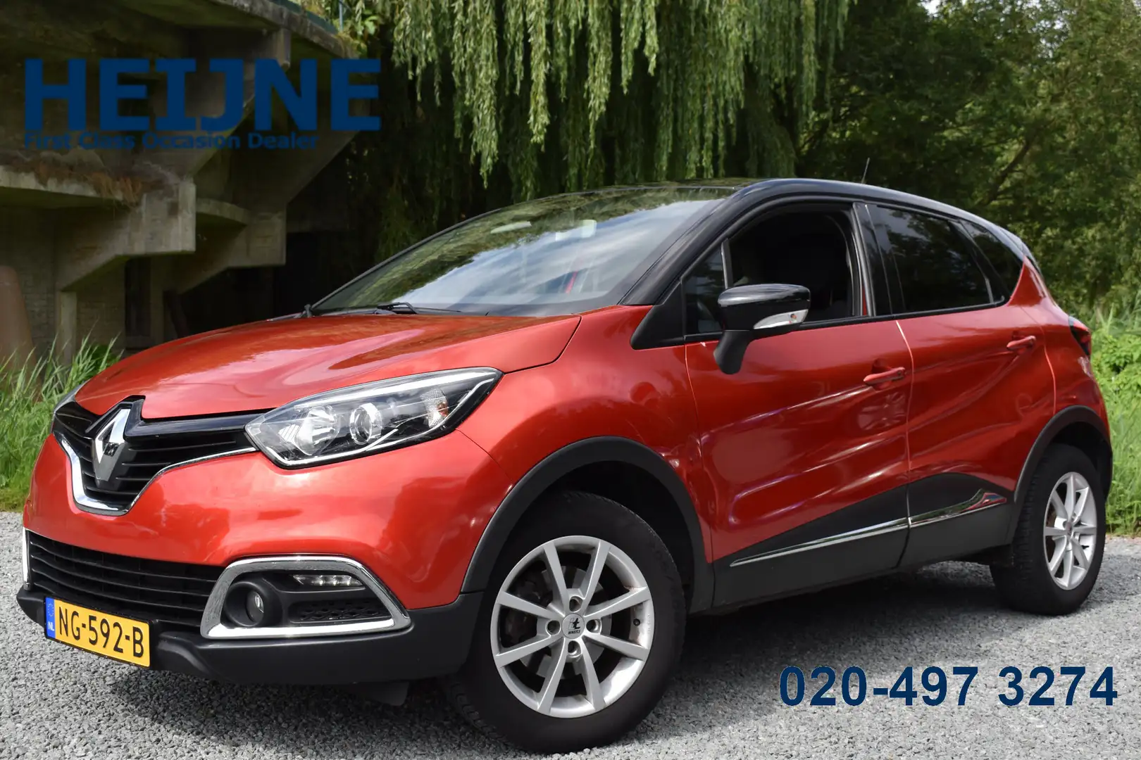 Renault Captur 1.2 TCe 120PK DYNAMIQUE TREKHAAK/NAVI/CAMERA Rot - 1