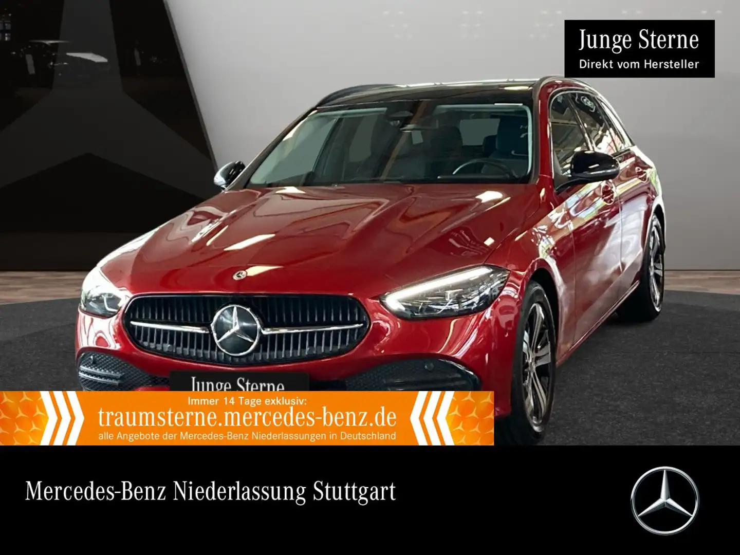 Mercedes-Benz C 200 T AVANTG+NIGHT+PANO+LED+KAMERA+TOTW+KEYLESS Rouge - 1