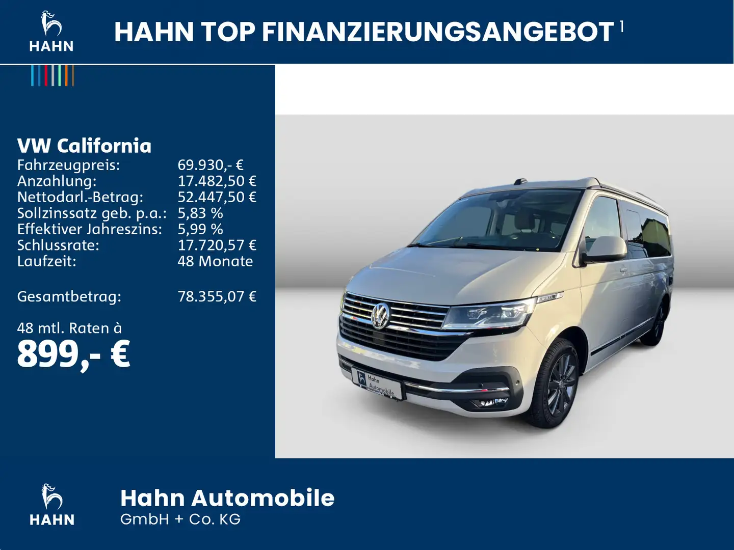 Volkswagen T6.1 California T6.1 2.0TDI DSG California Ocean Standh LED AHK Grau - 2