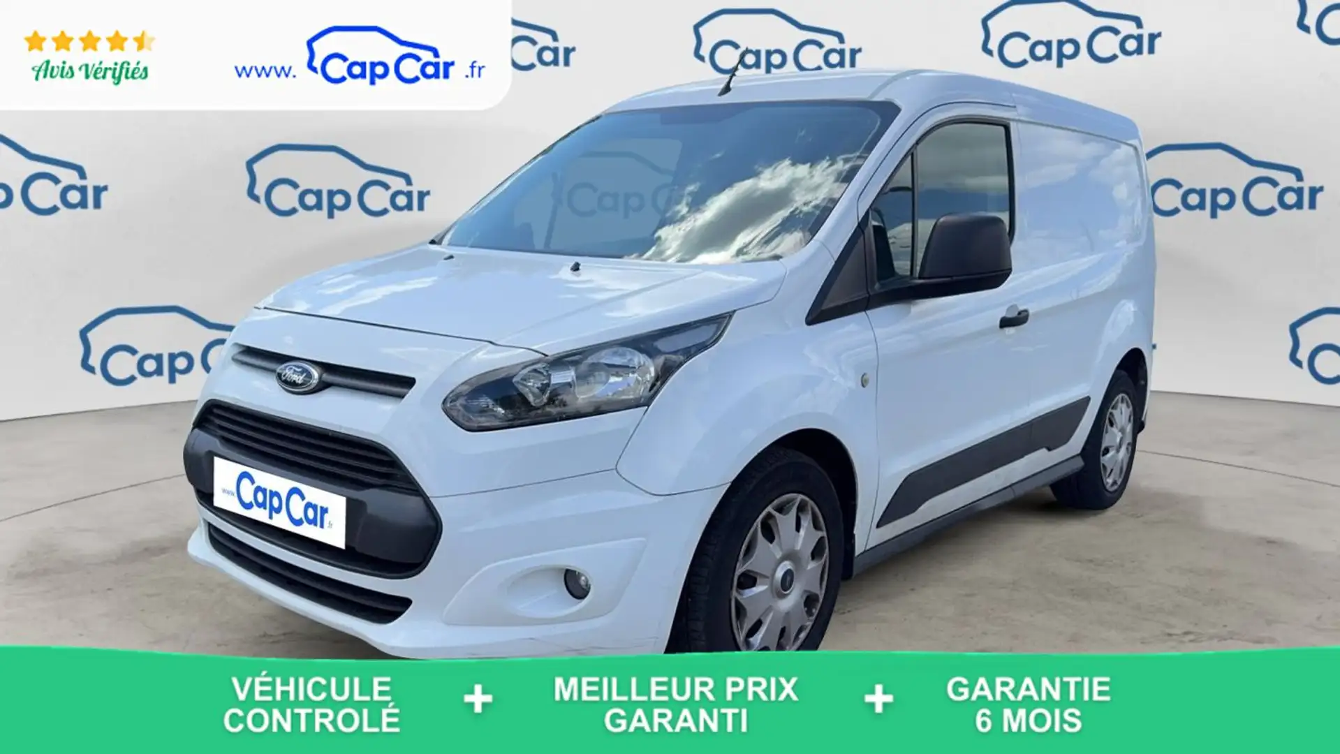 Ford Transit Connect Fourgon 1.6 TDCi 95 Trend Blanc - 1