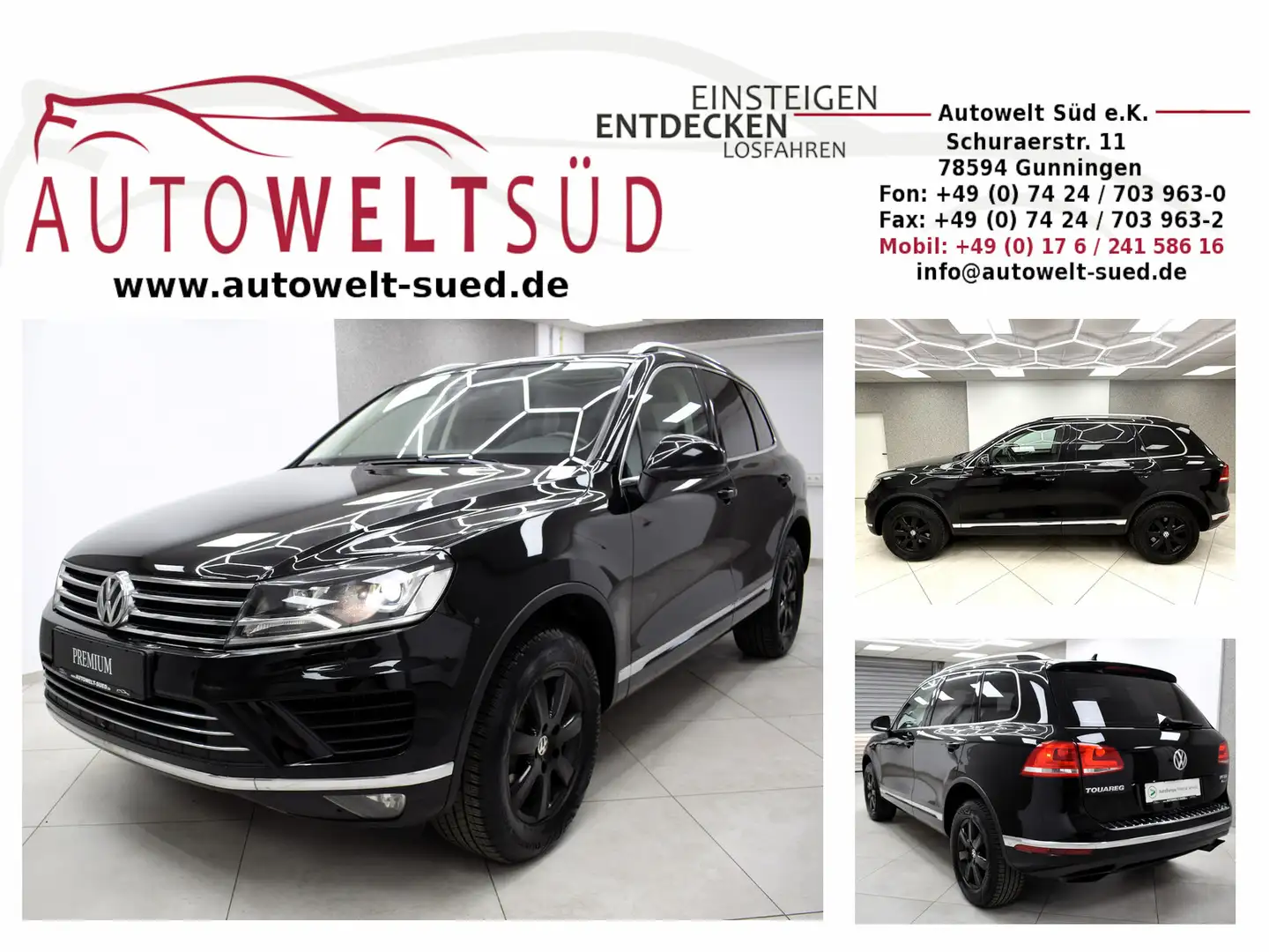 Volkswagen Touareg 3.0 TDI 4M Aut. Design-Paket Pano 360° Negro - 1