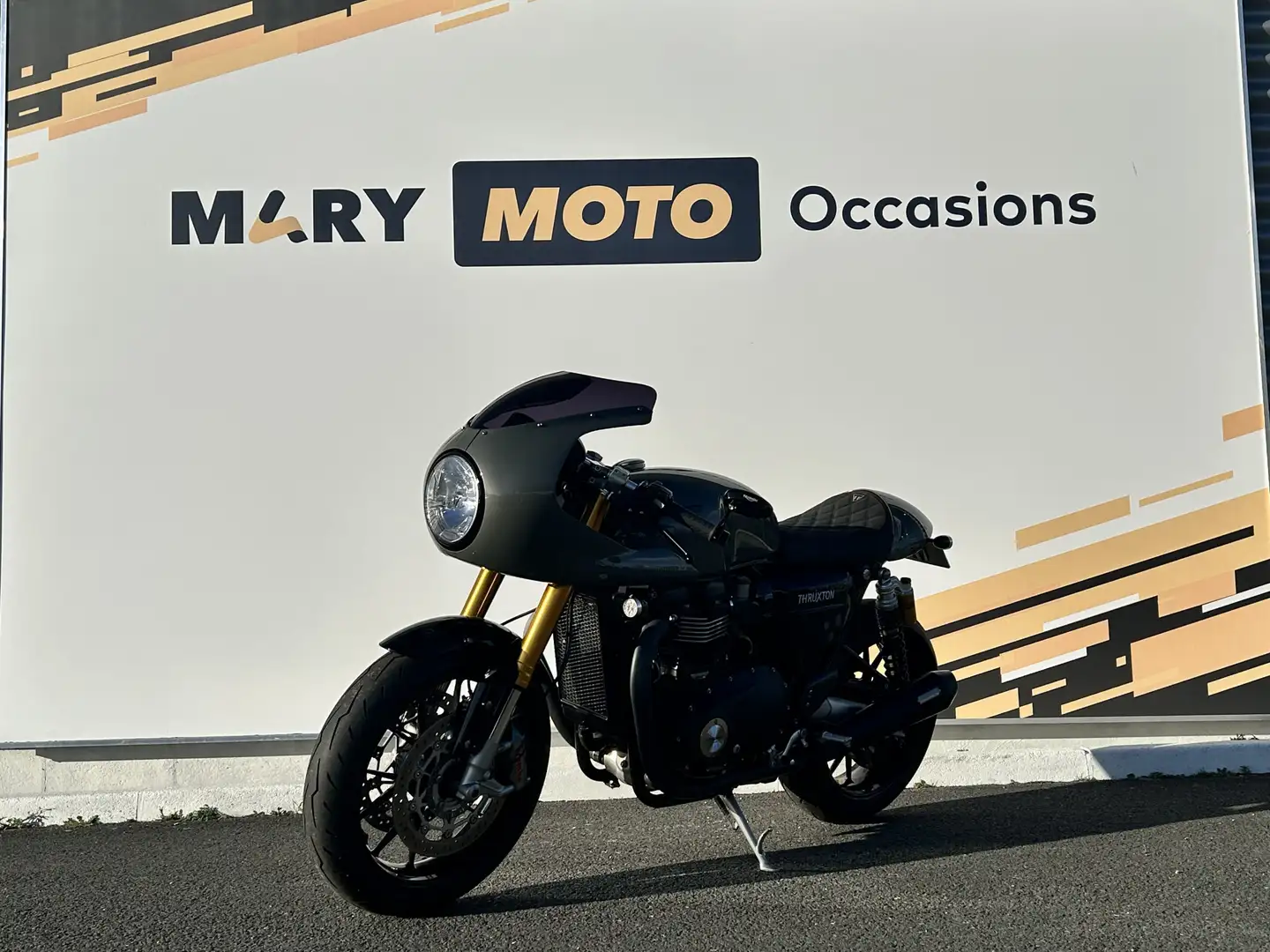 Triumph Thruxton Gris - 2