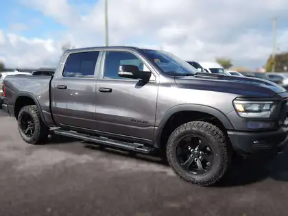 Gray 2022 RAM 1500 Pickup Truck Four-Wheel Drive 8-Speed Automatic