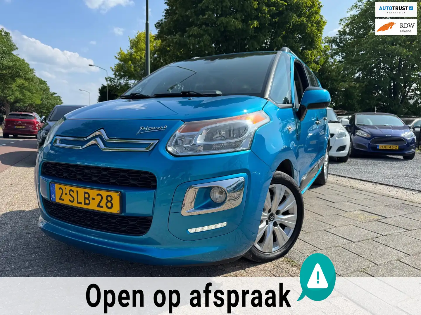 Citroen C3 Picasso 1.6 VTi Exclusive Clima Elek Pakket Navi Pdc Blauw - 1