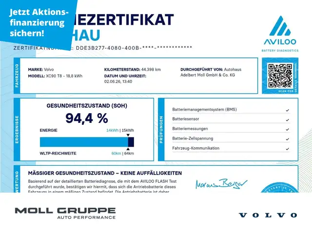 Volvo XC90 T8 AWD Ultra Bright Plug In Pano Head UP 360Grad