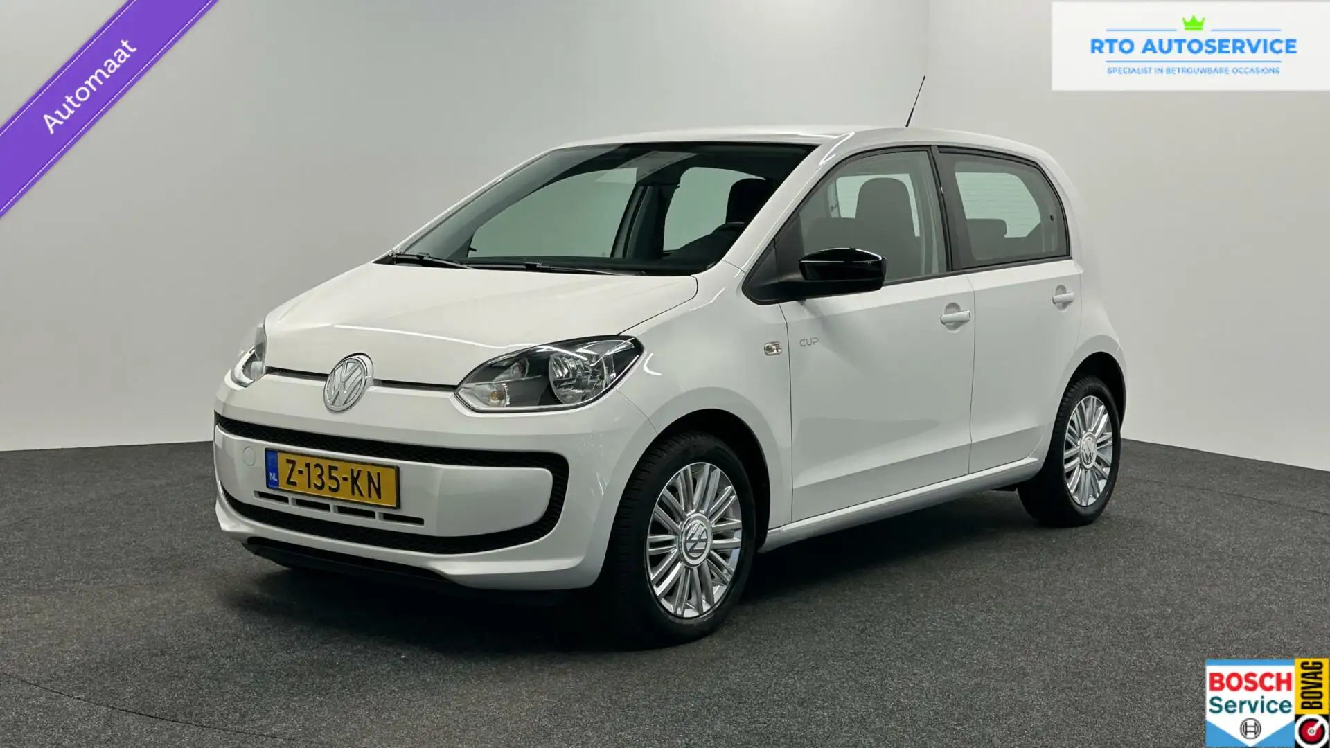 Volkswagen up! 1.0 high up! 83000 KM 5 DEURS AIRCO LM. Wit - 1