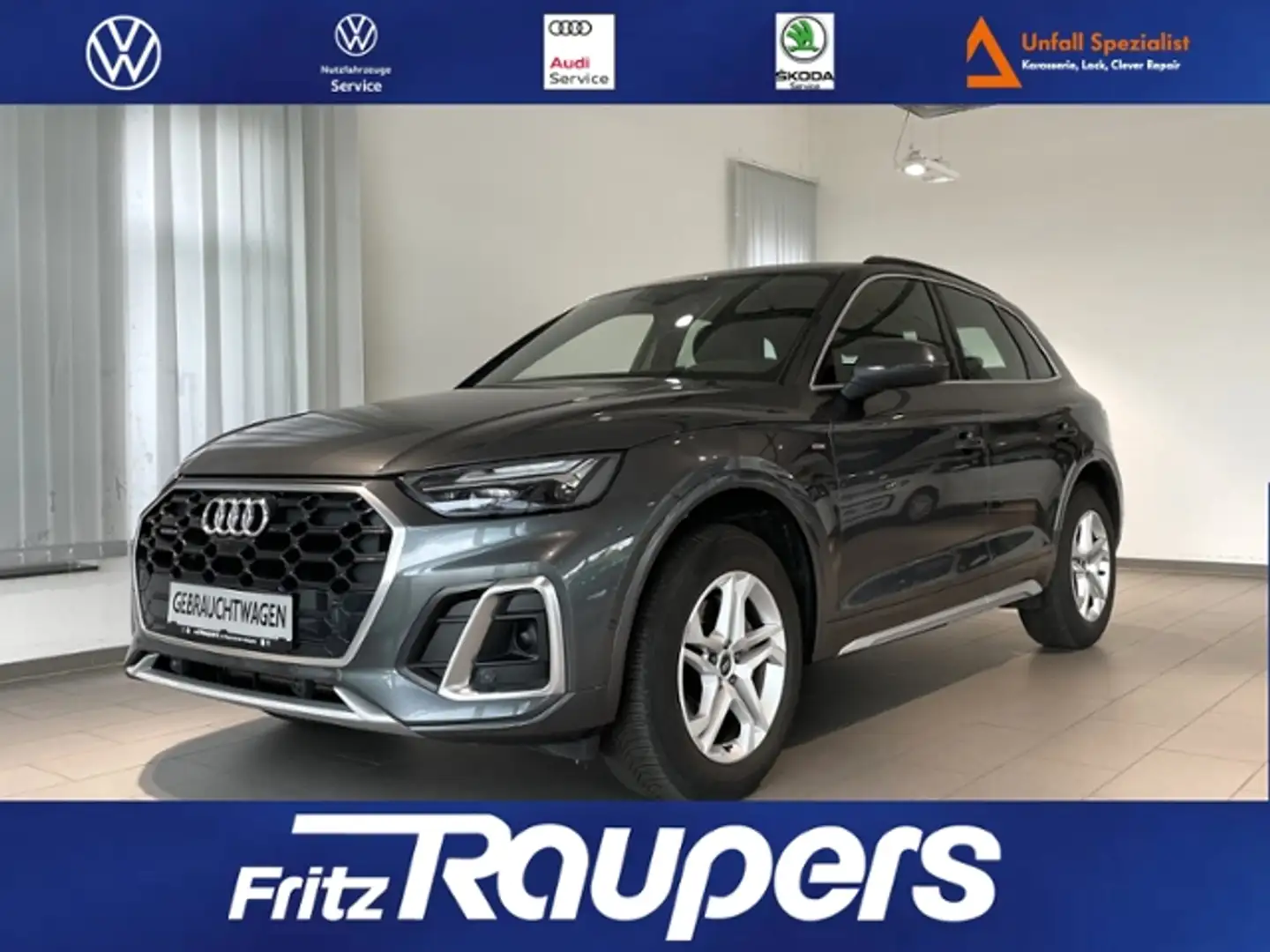 Audi Q5 40 TFSI quattro S line +AHK+360°KAMERA+ACC Gris - 1