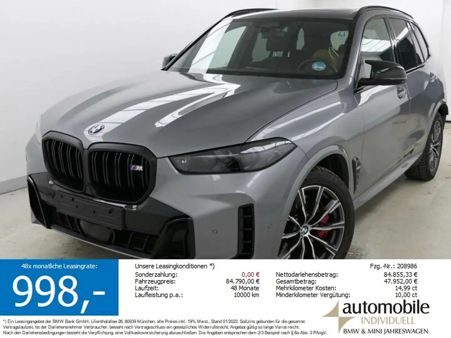 BMW X5 M 60i xDr. M Sport Pro NP 142870.- Standh AHK Grau - 2
