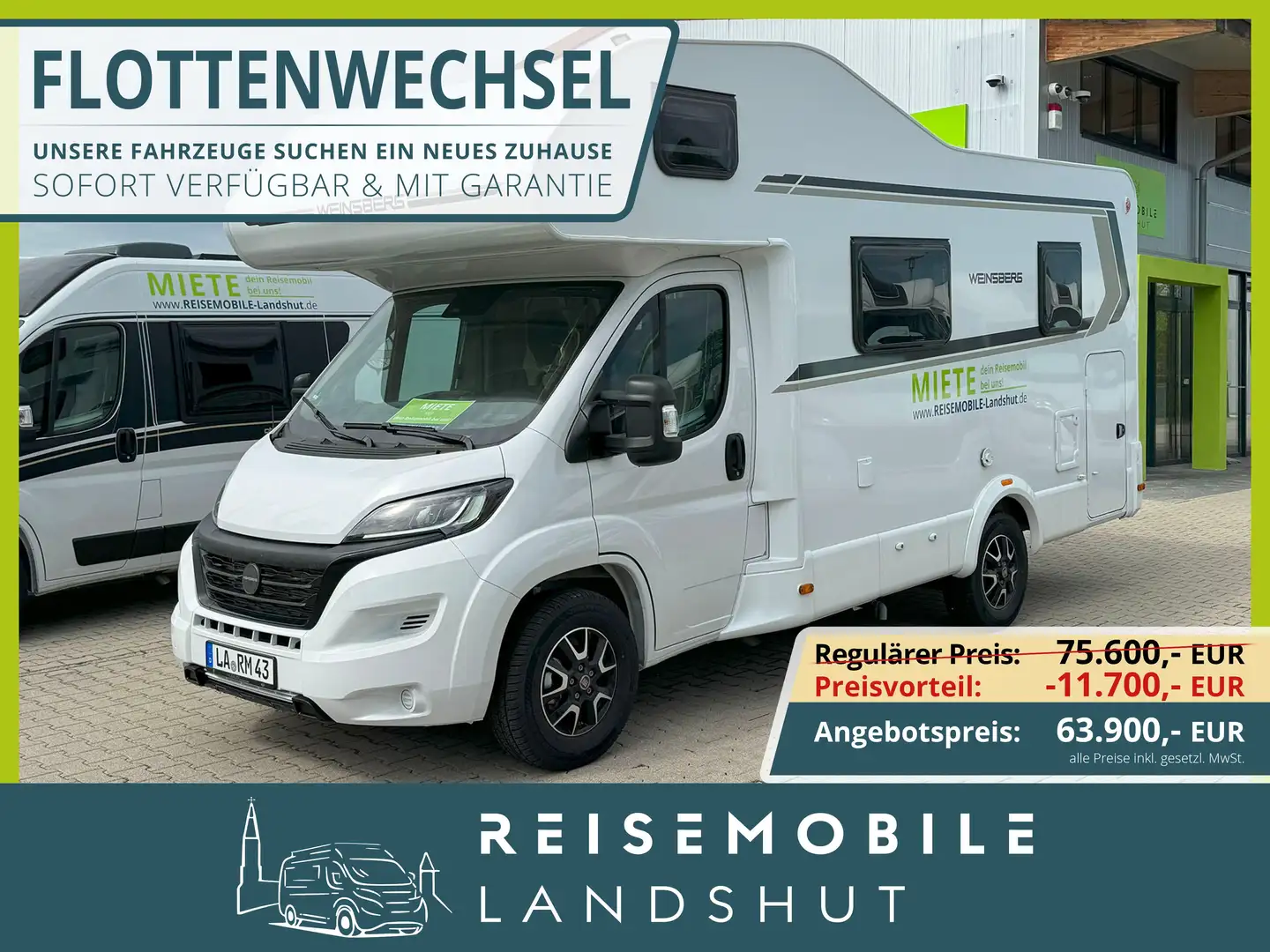 Weinsberg CaraHome 600 DKG (Navigation, Standklimaanlage) Weiß - 1