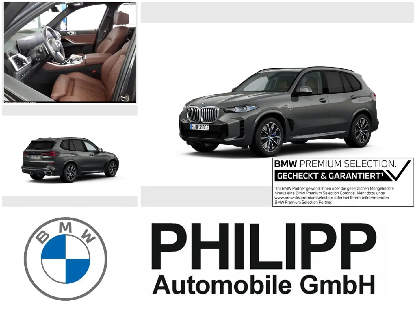 BMW X5 xDrive50e M Sport AHK PANO DA-Pro h&k PA-Pro Grigio - 1