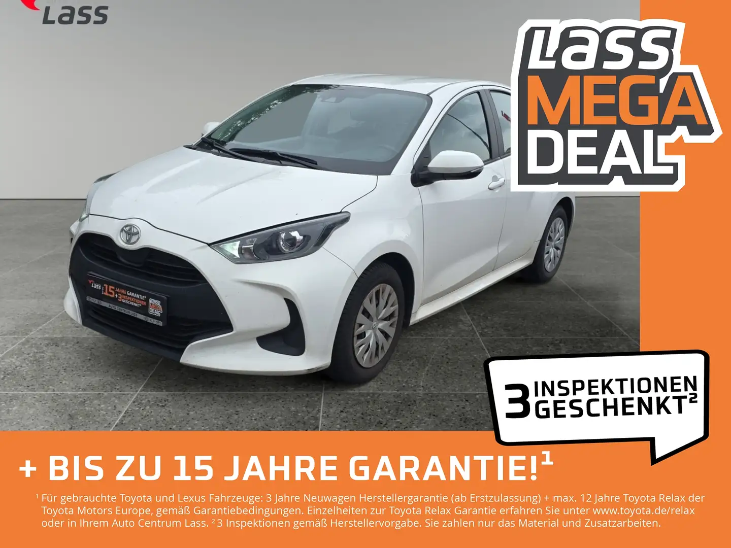 Toyota Yaris 1.0 Comfort Klima+ZV+Kamera+Tempomat Alb - 1