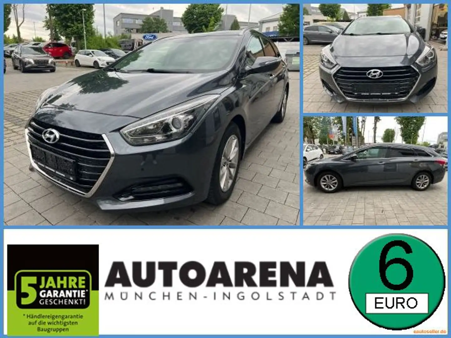 Hyundai i40 cw 2.0 GDI Trend LM Navi elSitz PDC 8FACH AHK Grijs - 1