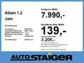 Opel Adam 1.2 Jam Klimaanlage, Alu, Bluetooth, Weiß - thumbnail 4