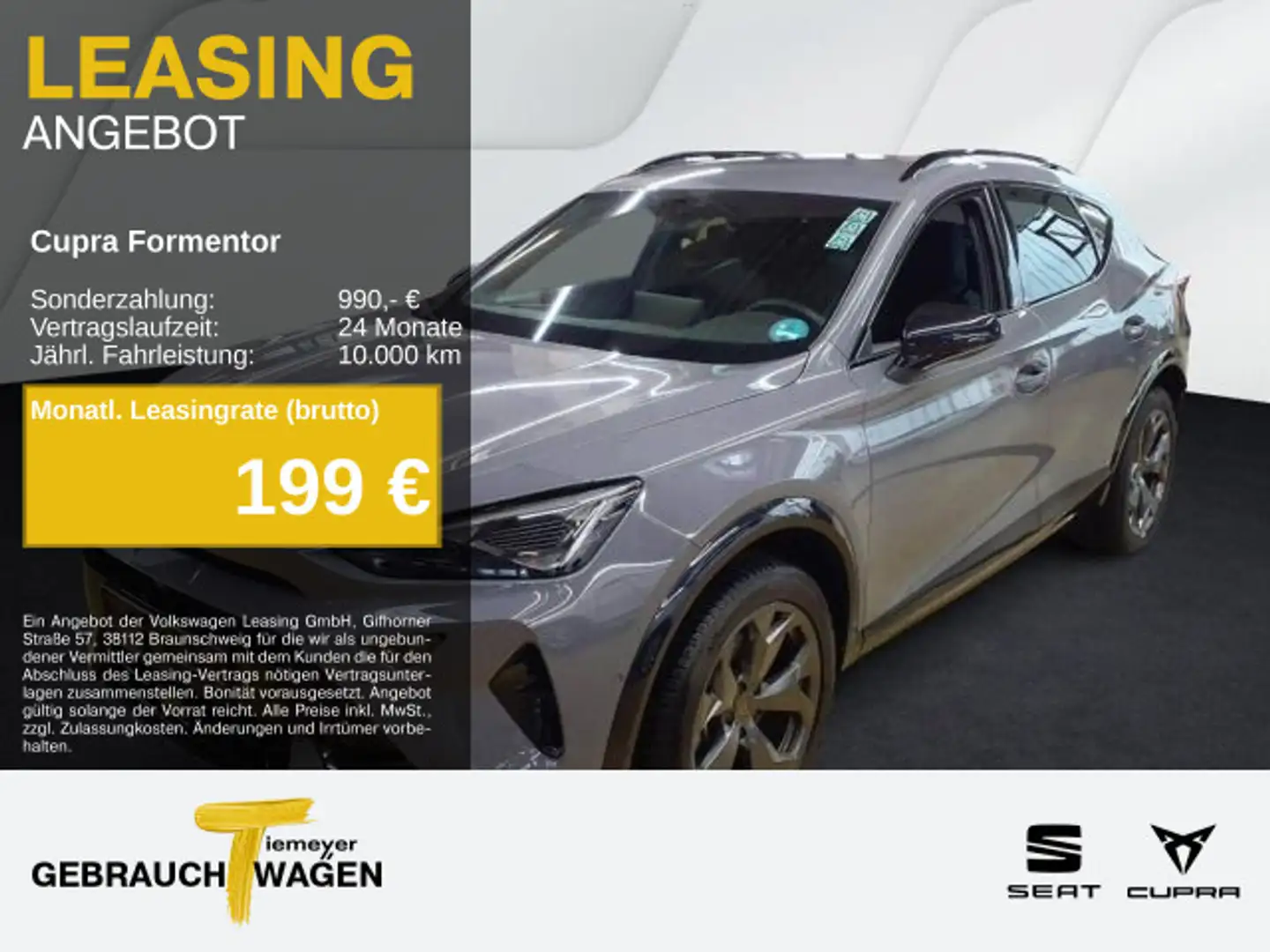 CUPRA Formentor 1.5 eTSI DSG SIDE-ASSIST SUPERSPORT 36 Grau - 1