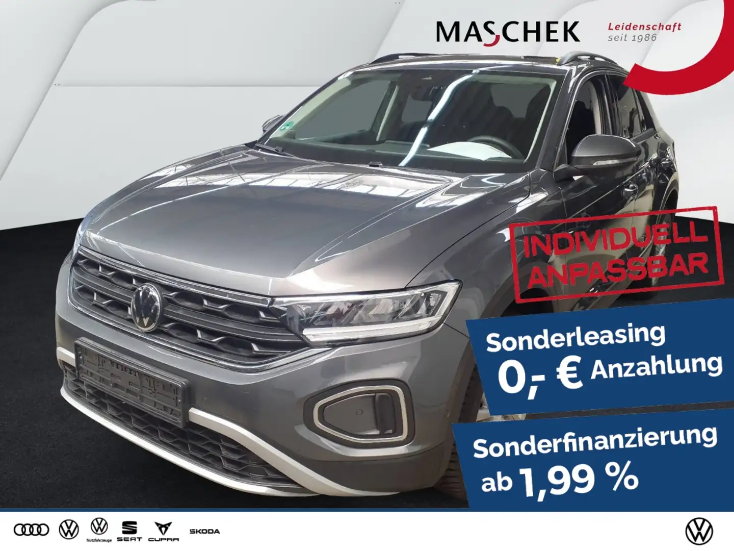 Volkswagen T-Roc Life 1.0 TSI Navi Sitzh. PDC LED LED Navi Grau - 1