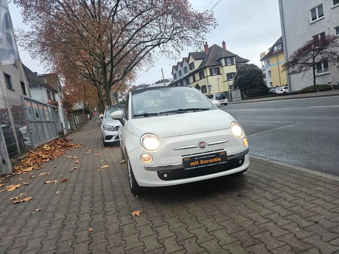 Fiat 500 Klima,Teileder,Servo,Navi,PDC,Alufelg Weiß - 1