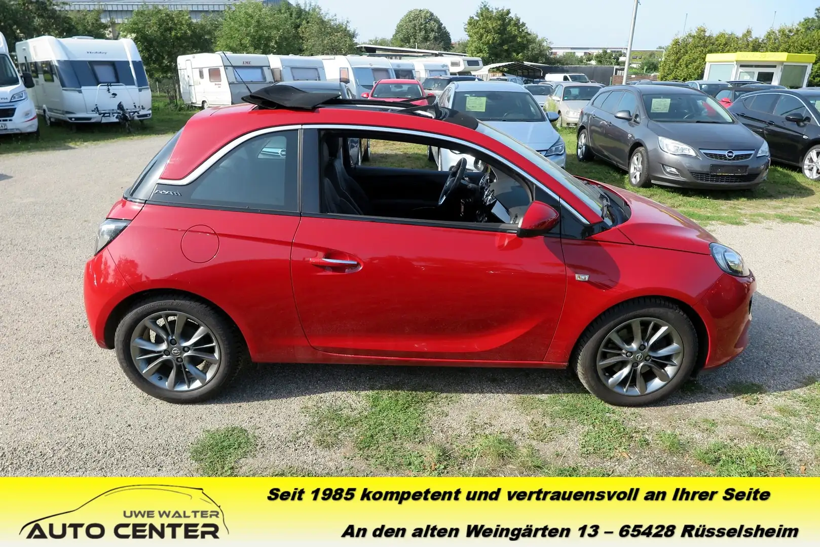 Opel Adam 1.0 Open Air - Faltdach - Allwetterreifen neu Rot - 2
