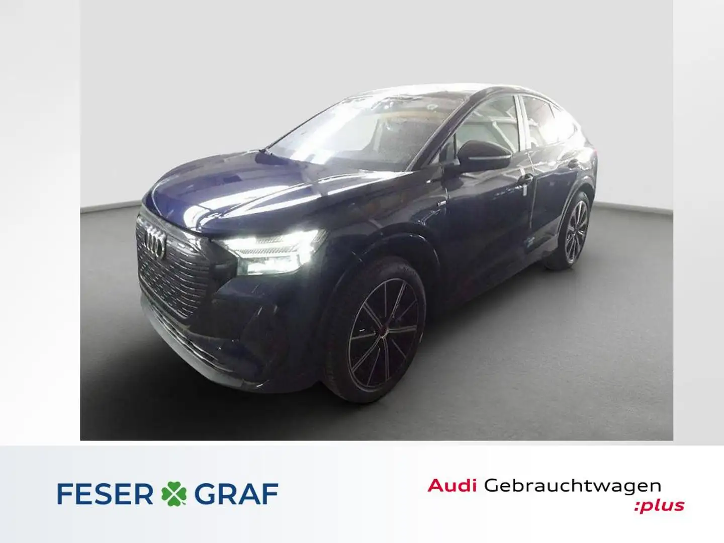 Audi Q4 e-tron Sportback e-tron quattro S line-AHK-Pano-HuD-Matri Blau - 1