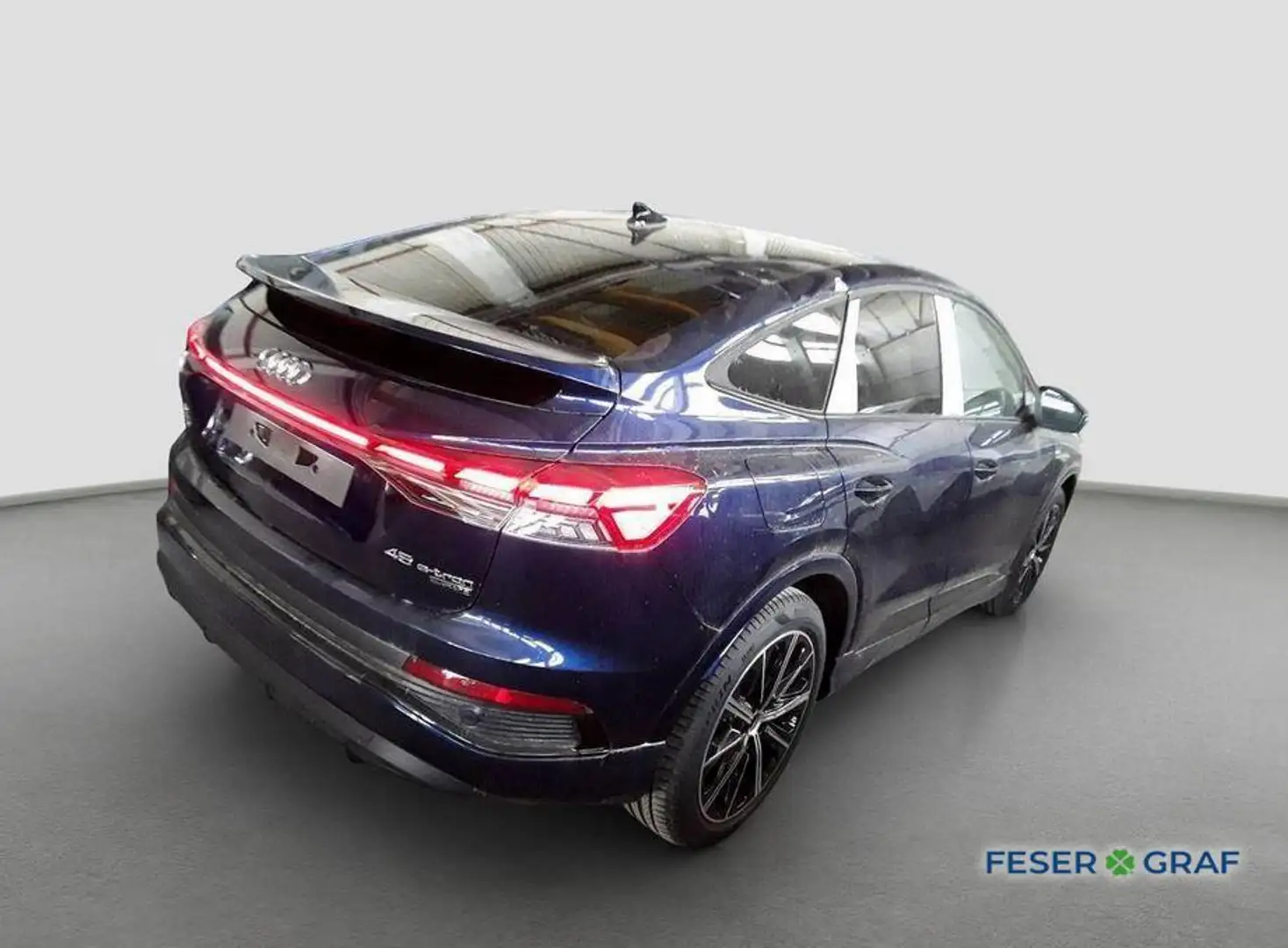 Audi Q4 e-tron Sportback e-tron quattro S line-AHK-Pano-HuD-Matri Blau - 2