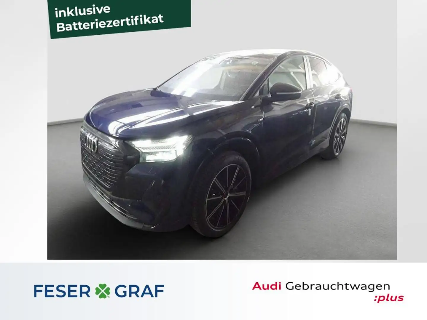 Audi Q4 e-tron Sportback e-tron quattro S line-AHK-Pano-HuD-Matri Blu/Azzurro - 1