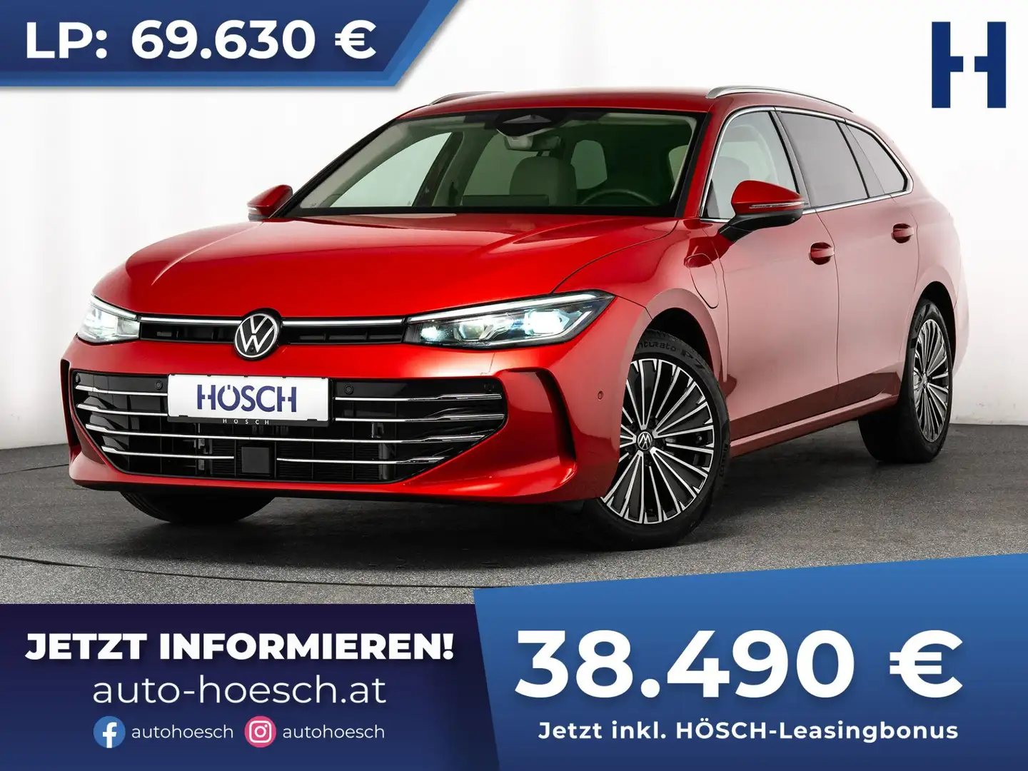 Volkswagen Passat Variant PHEV Elegance TRAUMEXTRAS WIE NEU Rot - 1