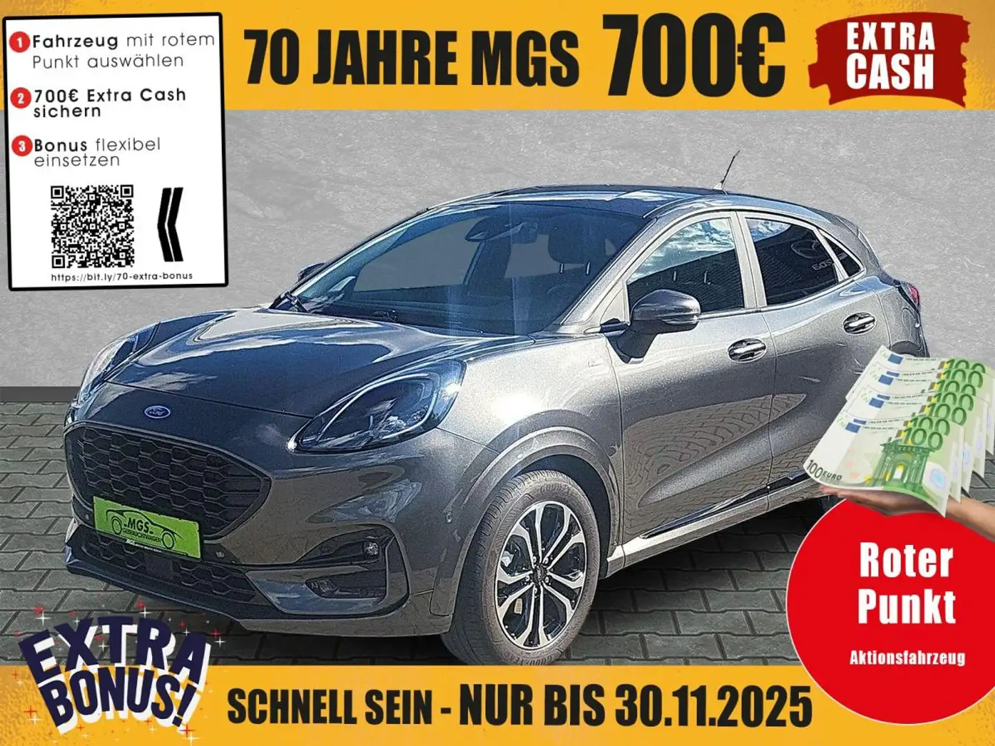Ford Puma ST-Line 1.0 EcoBoost  #DAB #BT Gris - 1