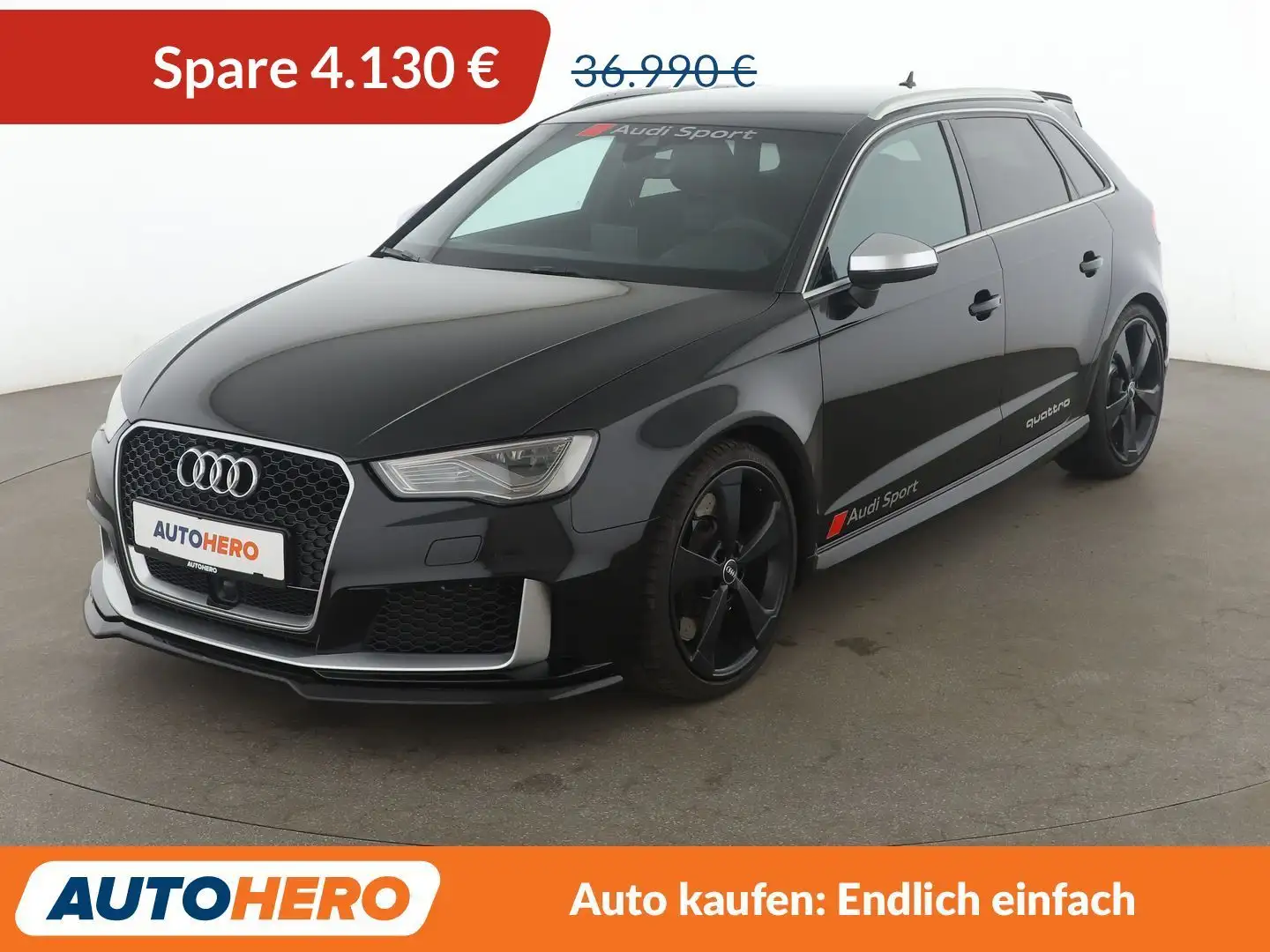 Audi RS3 2.5 TFSI quattro Aut.*ACC*CAM*SHZ*280kmh*RS-Abgas Schwarz - 1