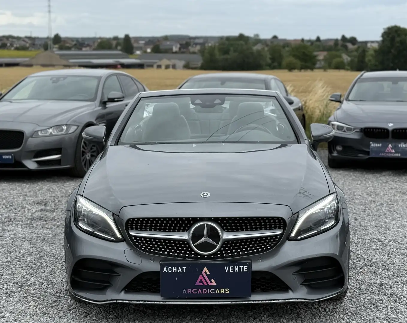 Mercedes-Benz C 400 FACELIFT Cabriolet 4-Matic AMG BURMESTER CUIR FULL Grijs - 2