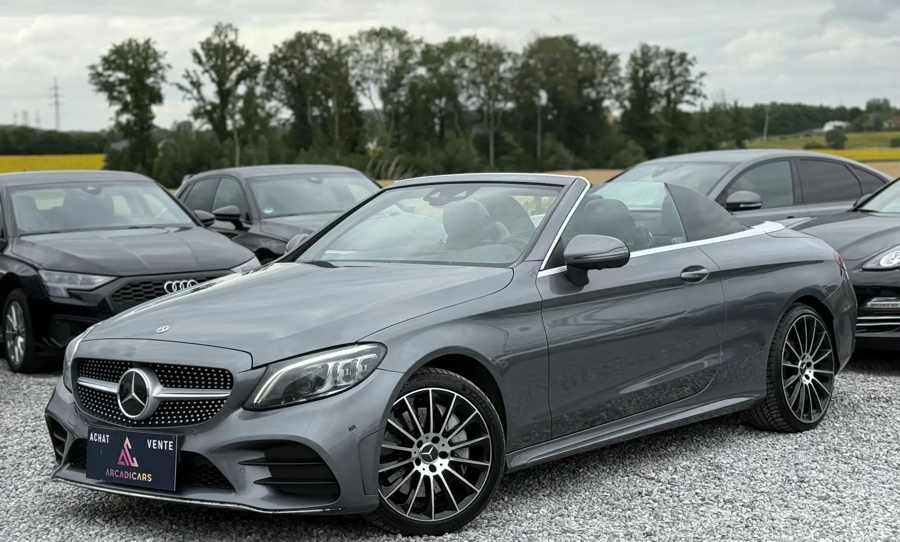 Mercedes-Benz C 400 FACELIFT Cabriolet 4-Matic AMG BURMESTER CUIR FULL Grijs - 1