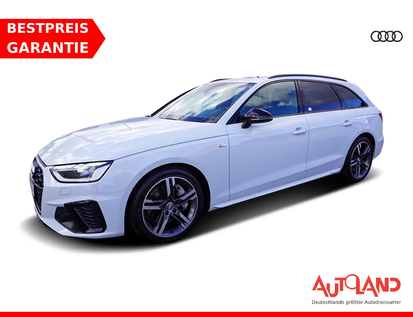 Audi A4 3.0 TDI quattro S line LED Navi Panorama PDC Blanc - 1