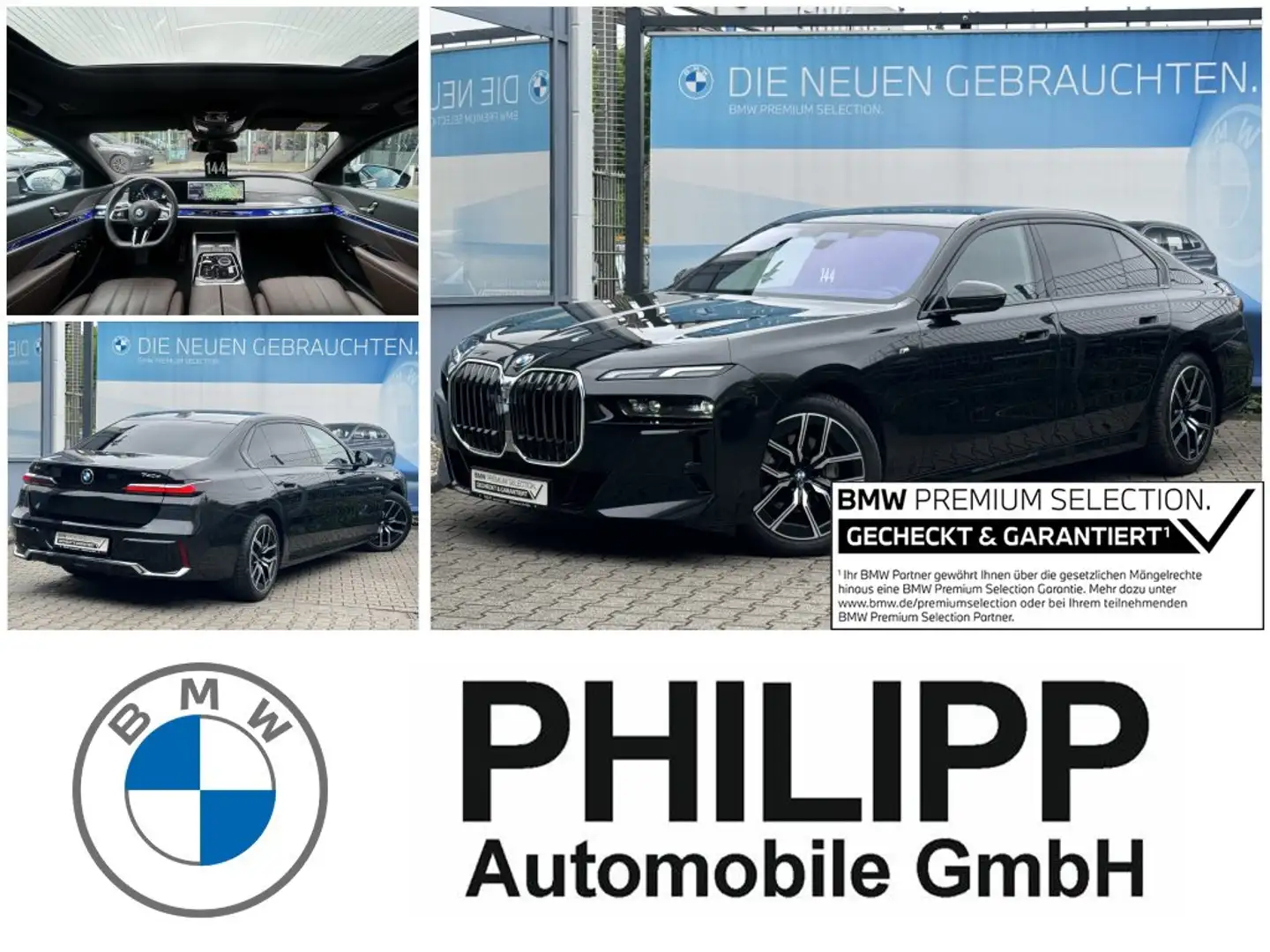 BMW 740 d xDrive M Sport StandHzg PANO-SKY Autobahnas. Černá - 1