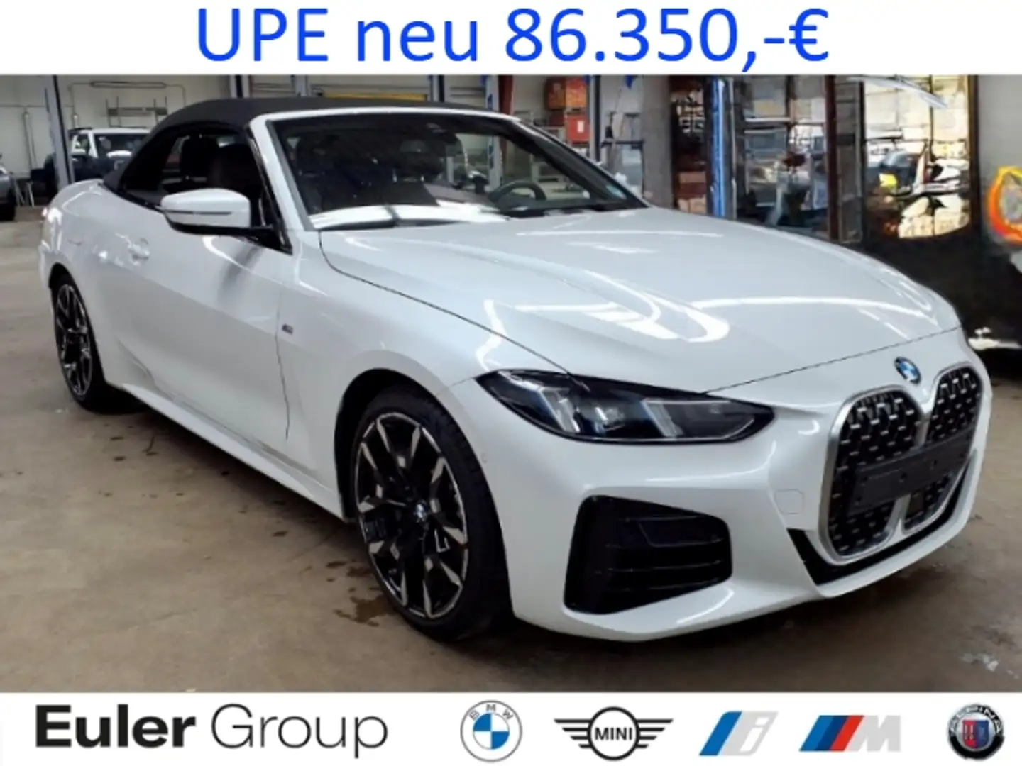 BMW 430 i xDr. Cabrio M Sport 19'' StandHzg H/K Innov.+Com Weiß - 1