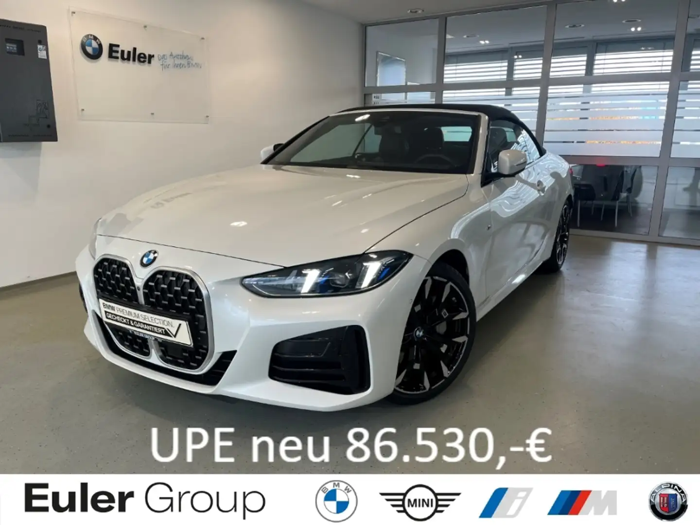BMW 430 i xDr. Cabrio M Sport 19'' StandHzg H/K Innov.+Com Weiß - 1