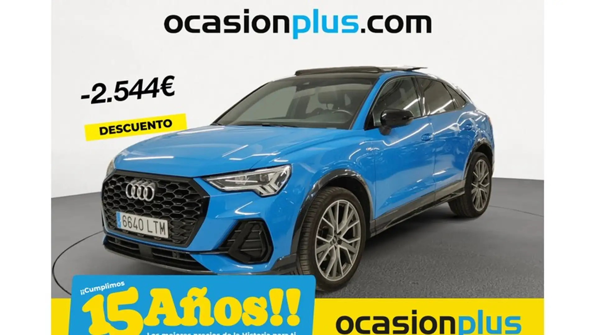 Audi Q3 Sportback 35 TDI Black line Bleu - 1
