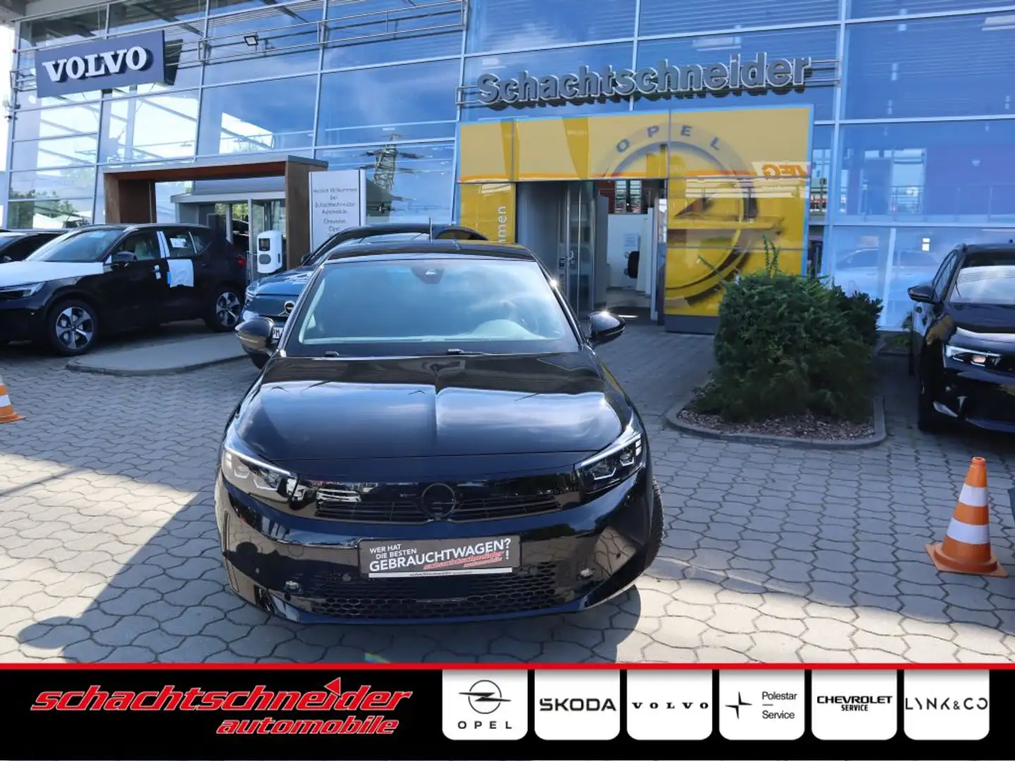 Opel Corsa 1.2 Turbo Aut. GS+Klimaaut+Matrix-LED+ Zwart - 1