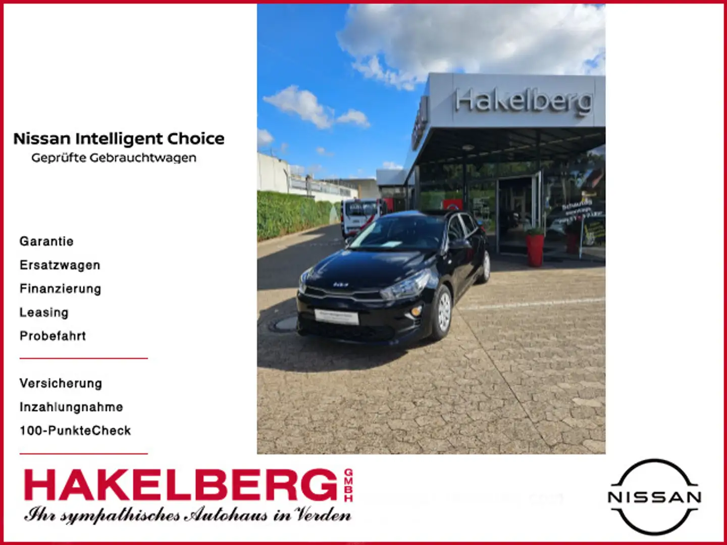 Kia Rio Vision Klima, SHZ, Automatik Schwarz - 1