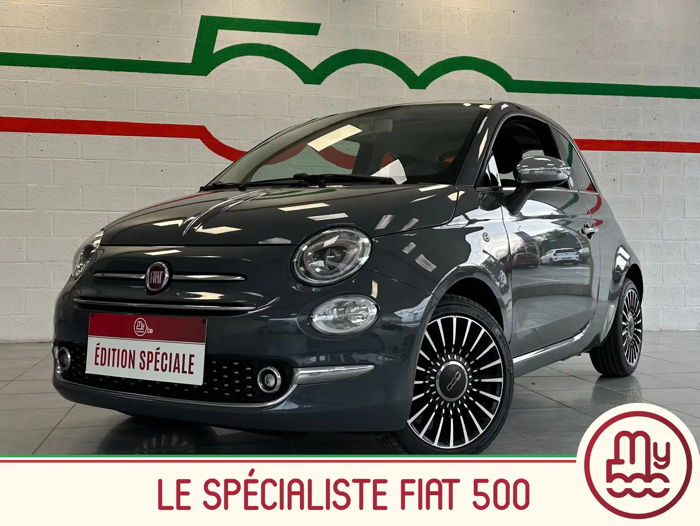 Fiat 500 1.2i * Apple car play * Clim auto * Garantie * Grijs - 1
