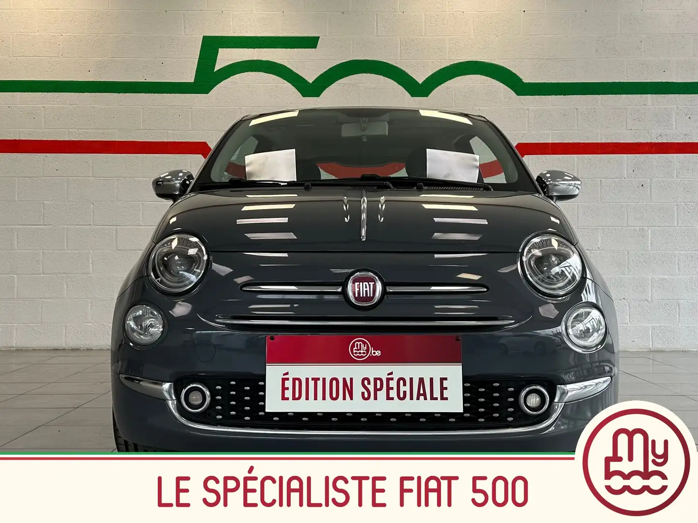Fiat 500 1.2i * Apple car play * Clim auto * Garantie * Gris - 2
