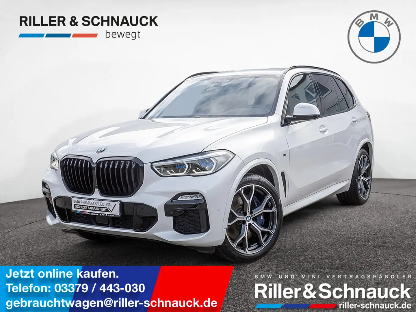 BMW X5 xDrive 30d M-Sport NAVI AHK ACC HUD LASER Weiß - 1