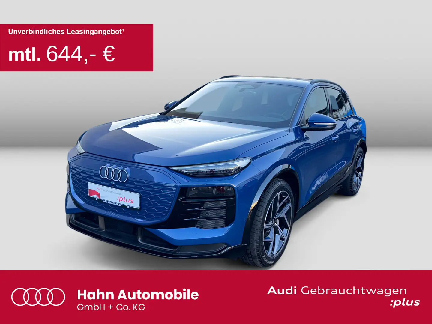 Audi Q6 e-tron quattro Matrix AHK Luft 360° Navi Pano Bleu - 1