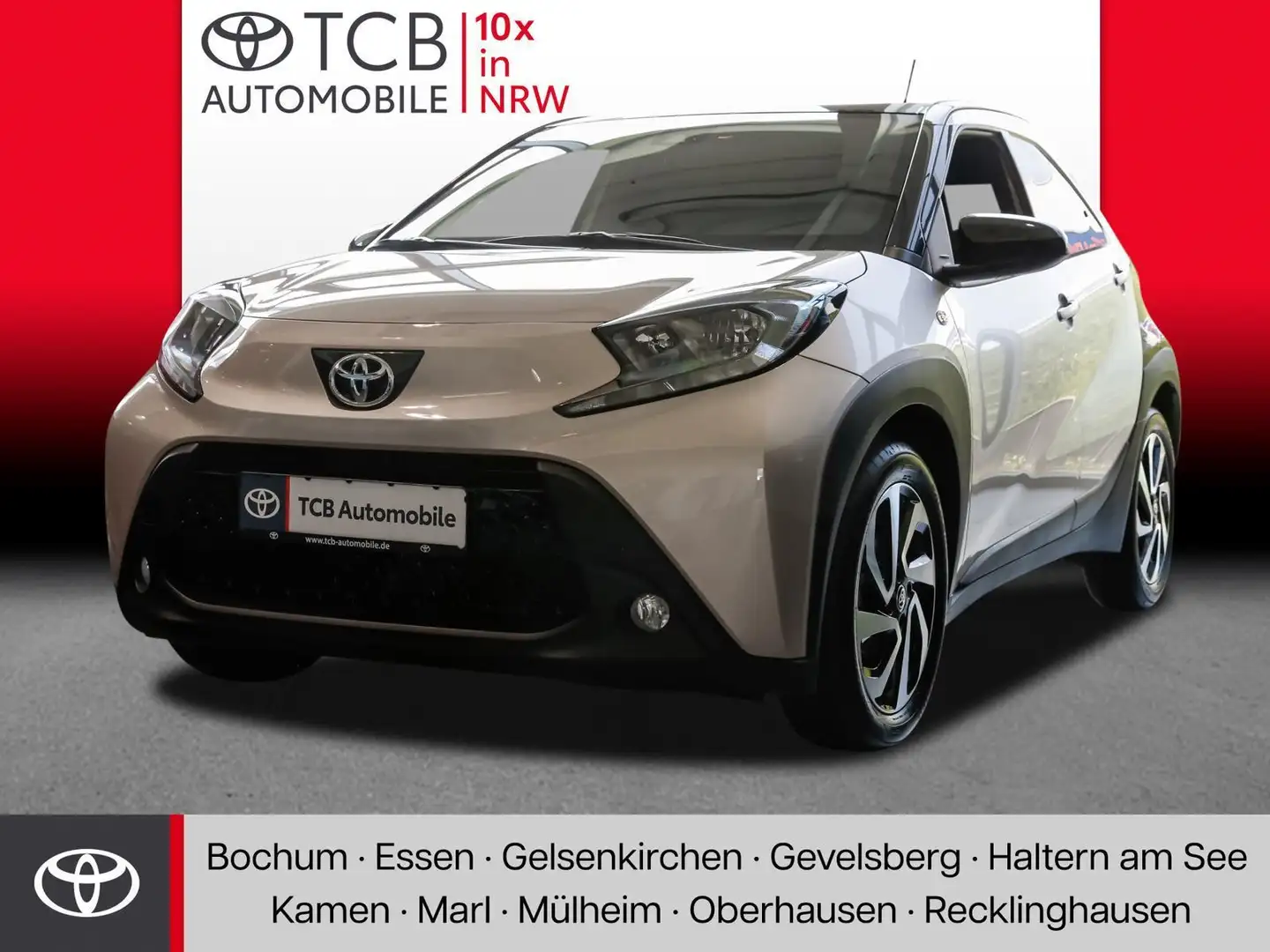 Toyota Aygo X 1.0 VVT-i Team D SHZ Kamera KLIMA Carplay Beige - 1