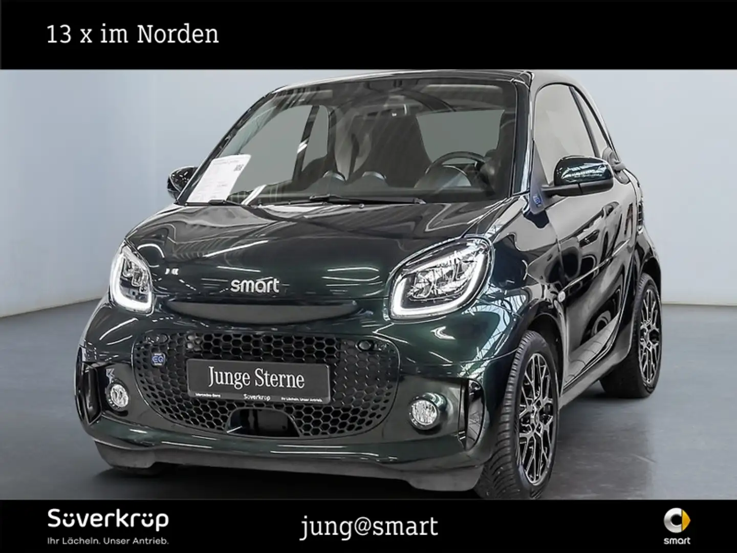 smart forTwo EQ  prime EXCLUSIVE 22KW KAMERA PANO PDC Grün - 1
