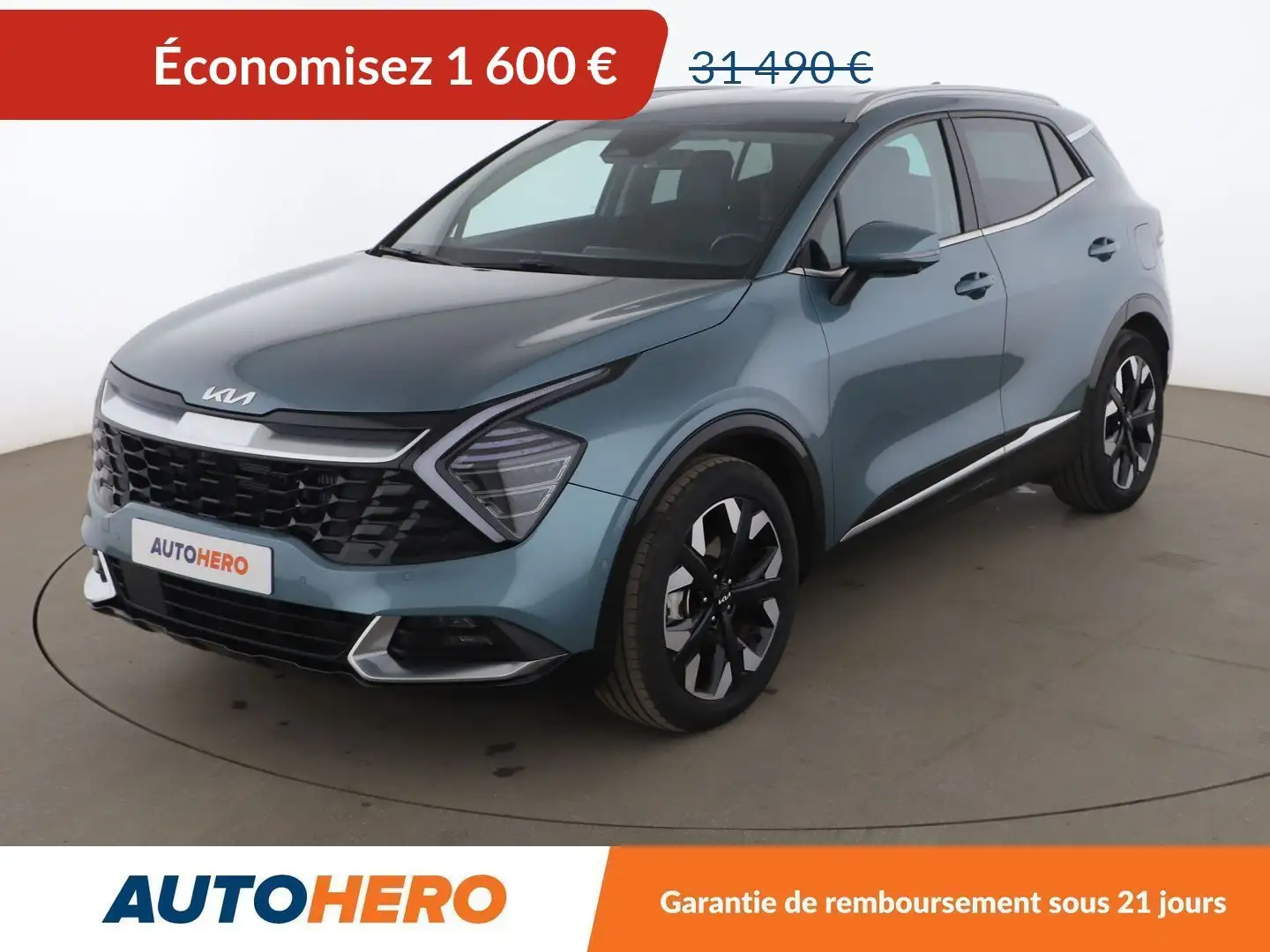 Kia Sportage 1.6 T-GDi ISG Hybride Rechargeable Design 4x4 BVA6 Gris - 1