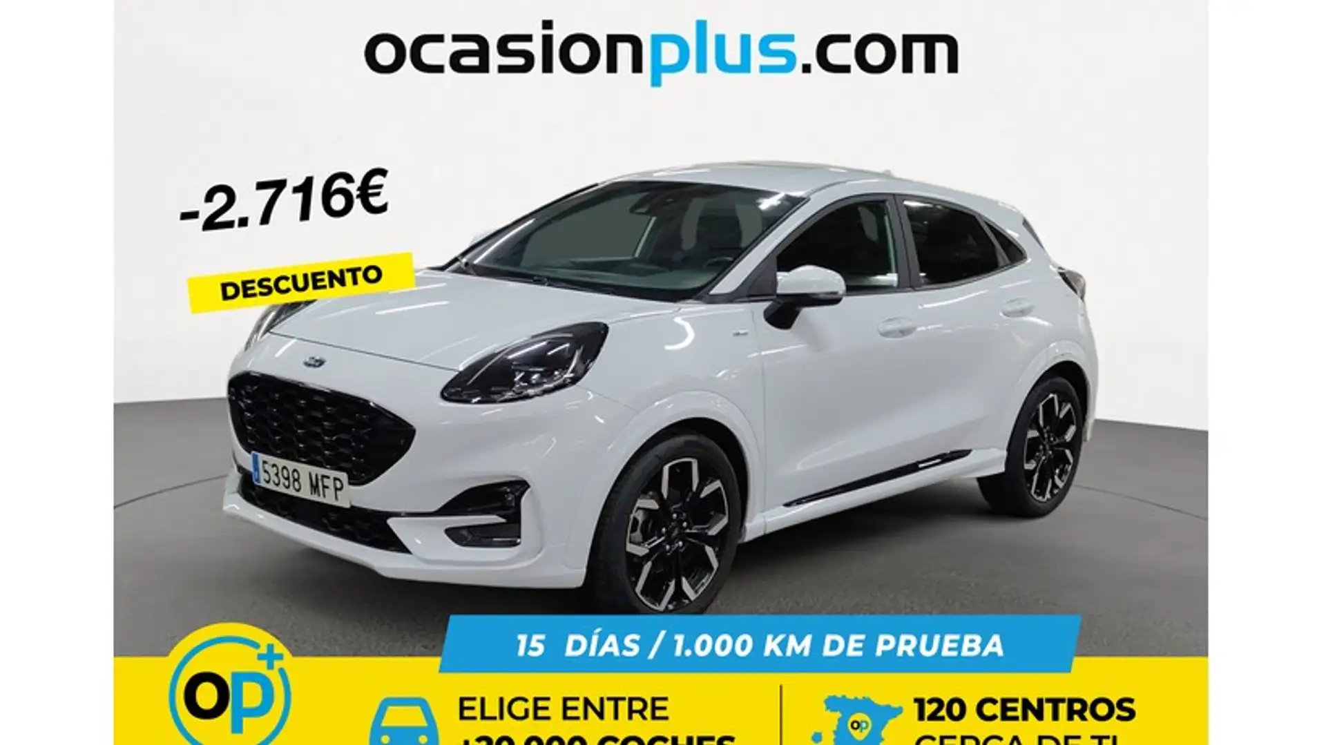 Ford Puma 1.0 EcoBoost MHEV ST-Line X 125 Blanc - 1