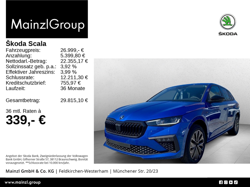 Skoda Scala Drive 1,5 TSI 110 kW — photo 4