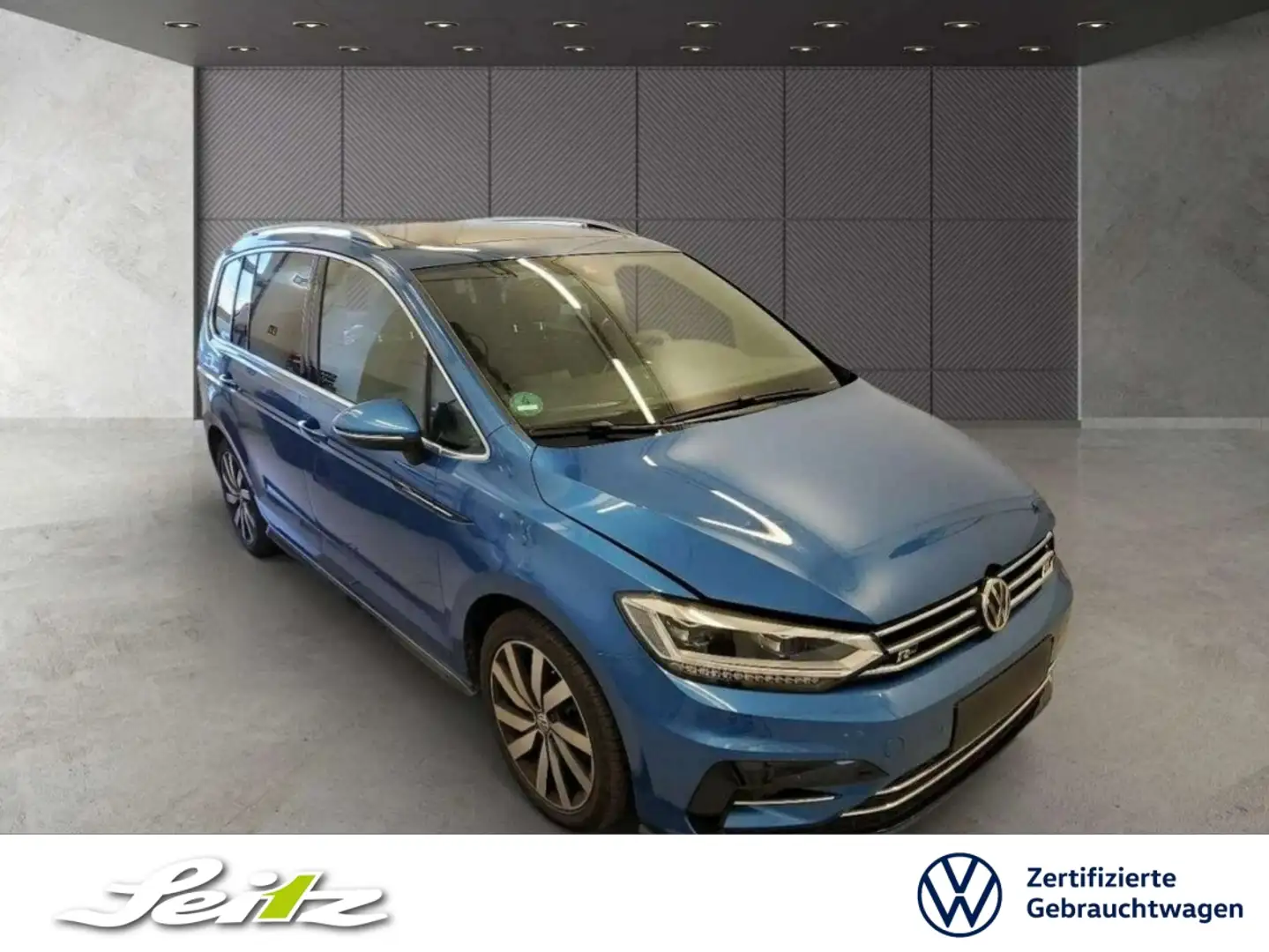Volkswagen Touran 2.0 TDI Highline *7-SITZER*PANO*LED* Blau - 1