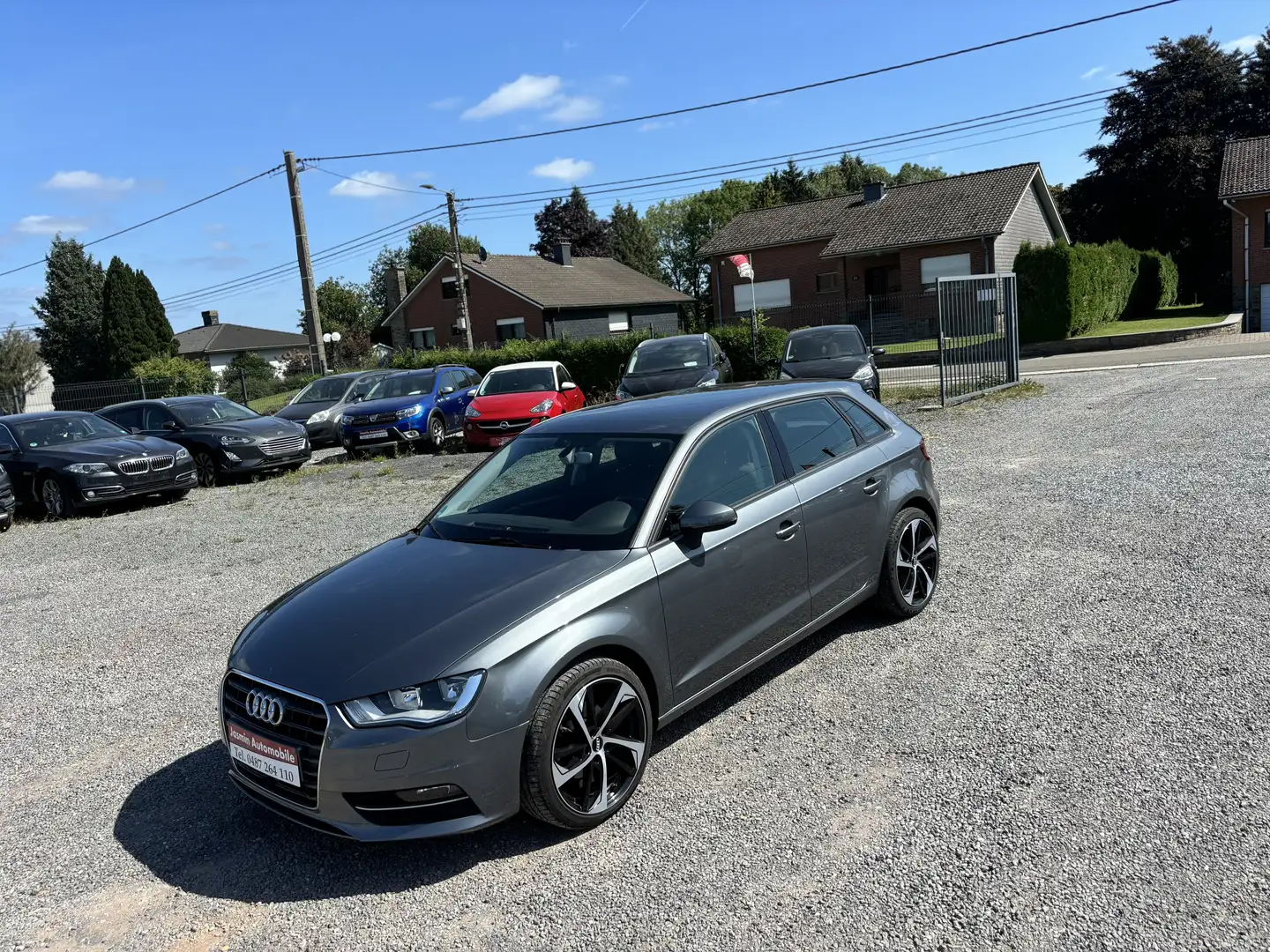 Audi A3 1.6TDI*SPORTBACK*5PORTES*AIRCO*GARANTIE 12MOIS* Gris - 1