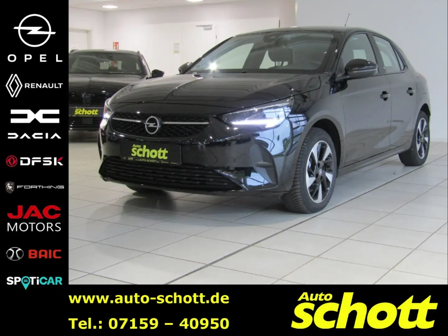 Opel Corsa-e F e Edition (MJ22B) Elektromotor, 100 kW (136 Schwarz - 1